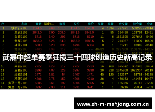 武磊中超单赛季狂揽三十四球创造历史新高记录 武磊中超单赛季狂揽三十四球创造历史新高记录